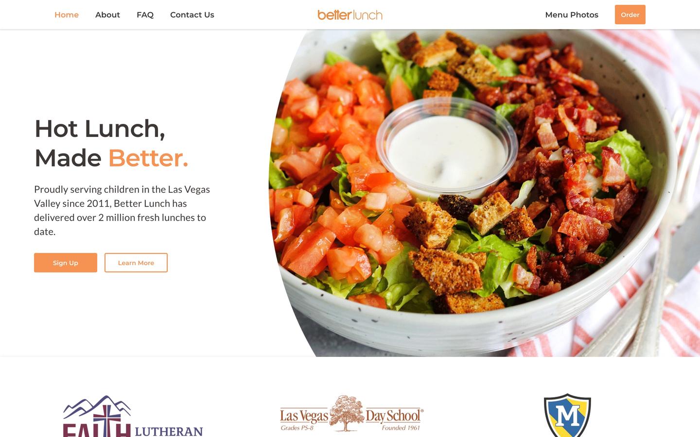 Betterlunch homepage